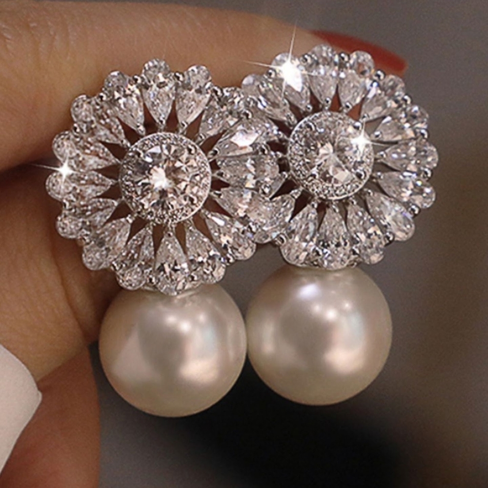 Pearl earrings